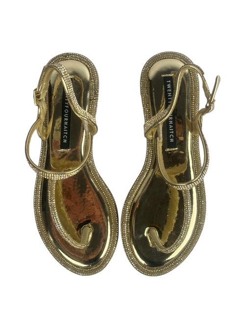 sandalo donna strass oro Twenty Fourhaitch | TORIMBIAORO